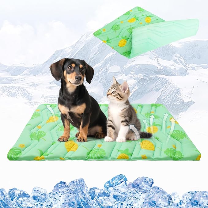KOOLTAIL Dog Cooling Mat, Upgraded Two Sided Cooling Pad by KOOLTAIL
