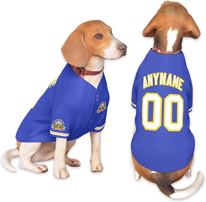 Custom Dog Baseball Jersey by KXK