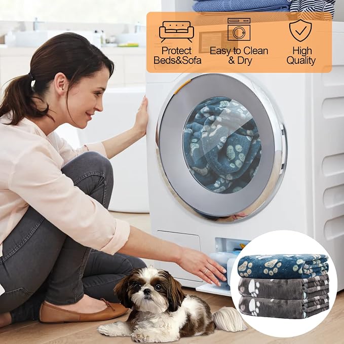 Rezutan Dog Blankets for Large Dogs, Premium Cat Flannel Blanket Washable - Image 7