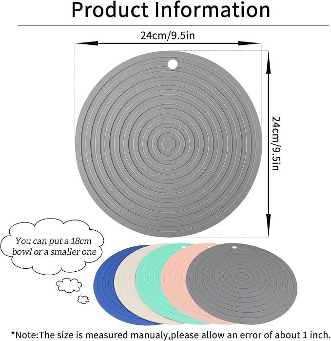 Ptlom Pet Food Mat for Dog and Cat Placemat 2 Pcs, Mat for Prevent Food and - Image 2