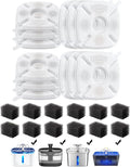 Veken Cat Water Fountain Filter, Classic 12 Pack Replacement Filters & 12 Pack by Veken