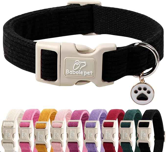 Cute Corduroy Dog Collar