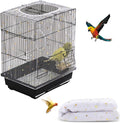 Bird Cage Seed Catcher, Seed Catcher Guard Net Cover, Parrot Nylon Mesh Net by DECKALY