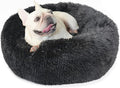 Calming Donut Dogs Beds for Small Dogs Washable, 23inch Plush Round Pet Bed for by nononfish