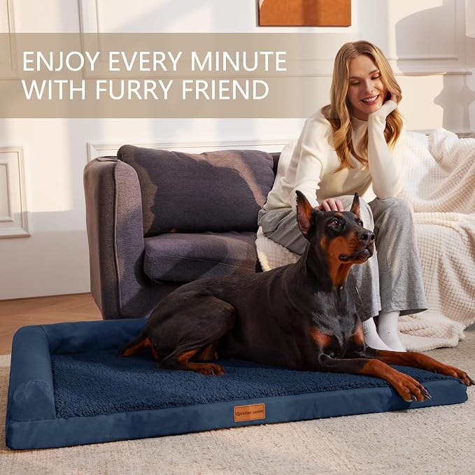 Patas Lague Orthopedic XL Dog Bed Large Sized Dog 48''X30'', Waterproof L - Image 2