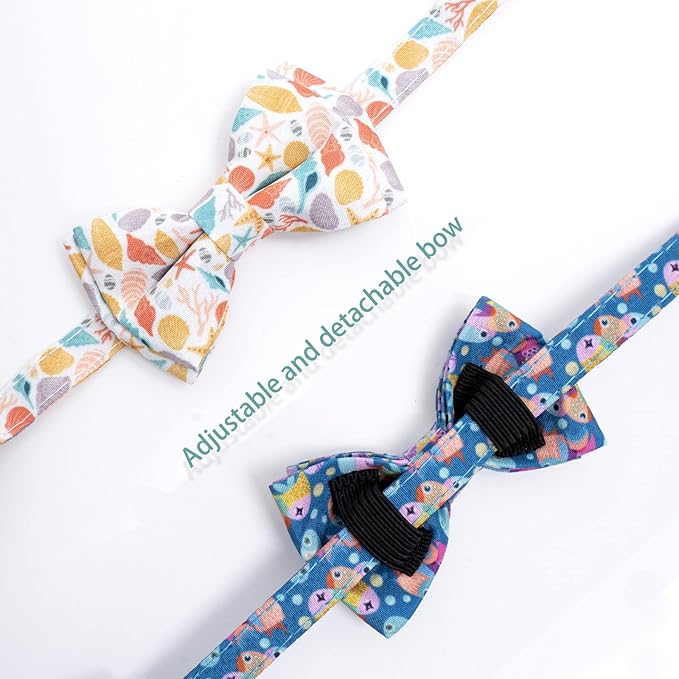 Faygarsle 2 Pack Cotton Designer Breakaway Cats Collar - Image 3