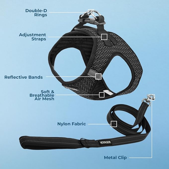 Best Pet Supplies Voyager Step-in Air All Weather Mesh Harness and Reflective - Image 4
