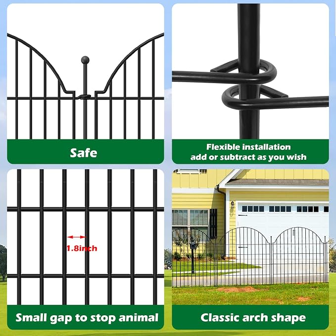 5 Panels Decorative Garden Fencing - Image 6