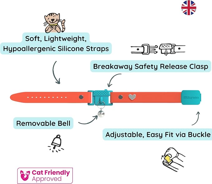 Kittyrama Tangerine Kitten Collar - Image 3