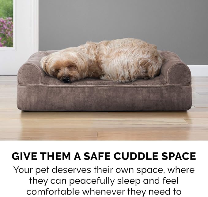 Furhaven Orthopedic Dog Bed for Medium/Small Dogs w/ Removable Bolsters & - Image 10