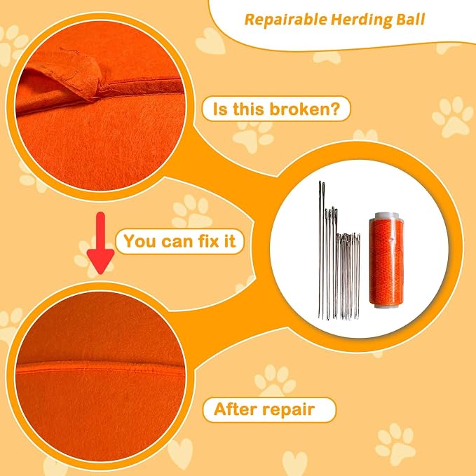 Herding Ball for Dogs, Dual Layered Herding Dog Ball Set for Australian Shepherd - Image 4