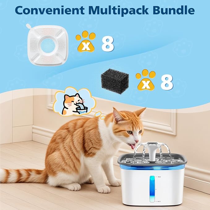 16 Pcs Cat Water Fountain Filters - Image 2