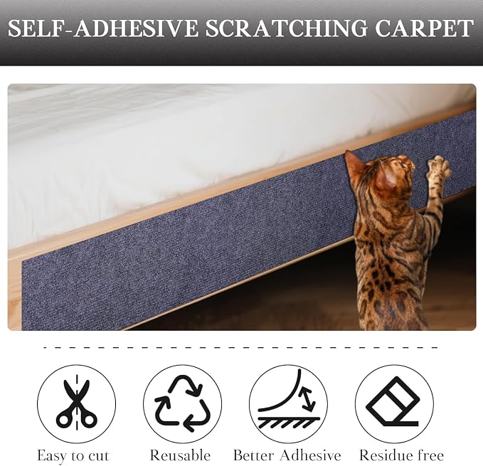 Cat Scratch Furniture Protector Couch Protector from cat Claws Self-Adhesive - Image 4