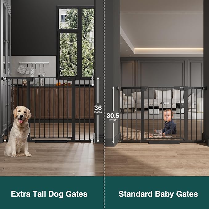 Cumbor 36" Extra Tall 29.7"-51.5" Baby Gate - Image 2