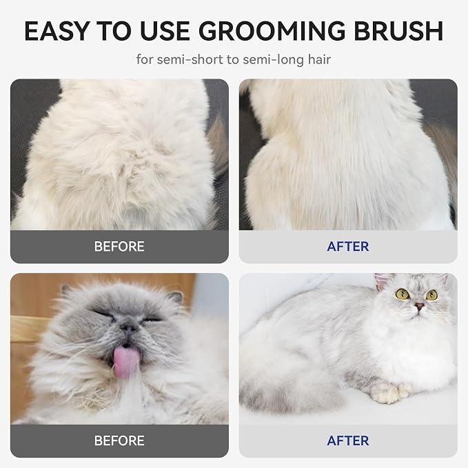 aumuca Skin Friendly Self-Cleaning Slicker Brush - Image 7
