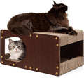 EHEYCIGA Cardboard Cat Scratcher House, 23-Inch Corrugated Cat Scratcher by EHEYCIGA
