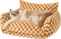 Hollypet Cat Bed Fluffy Plush Mutifuctional Double-Layer Soft Pet Couch by Hollypet