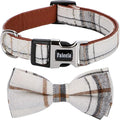 Faleela Soft &Comfy Bowtie Dog Collar, Detachable and Adjustable Bow Tie Collar by Faleela