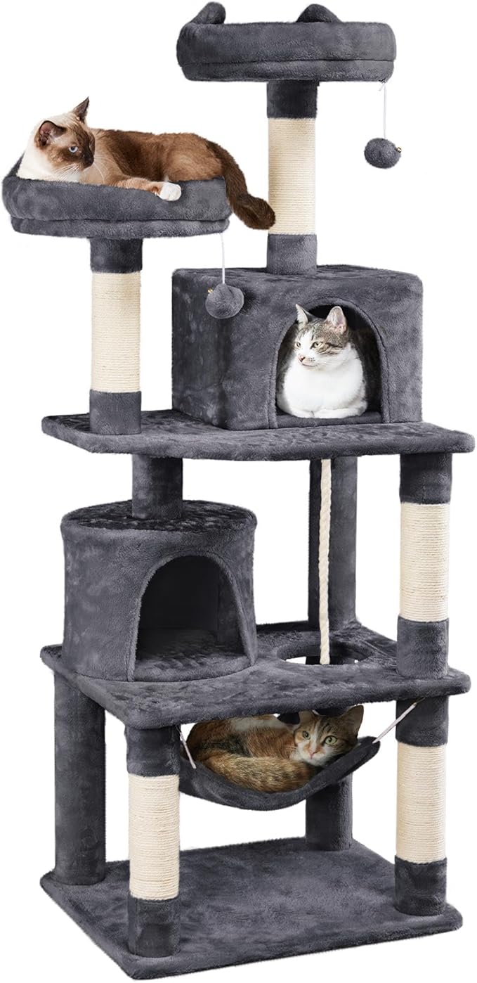 Yaheetech 62.5inches Cat Tree Cat Tower Cat Condo by Yaheetech