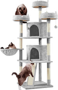 Yaheetech 68.5in Cat Tree for Large Cats, Large Condo, Stable Pet Play House by Yaheetech