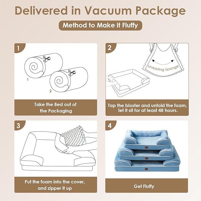 EHEYCIGA Orthopedic Dog Bed for Small Dogs, Waterproof Memory Foam Small Dog - Image 7