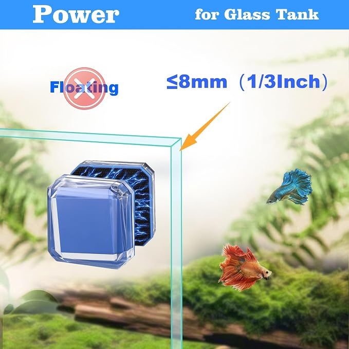 Carefree Fish Aquarium Small Super Magentic Cleaner Fish Tank Algae Scraper - Image 2