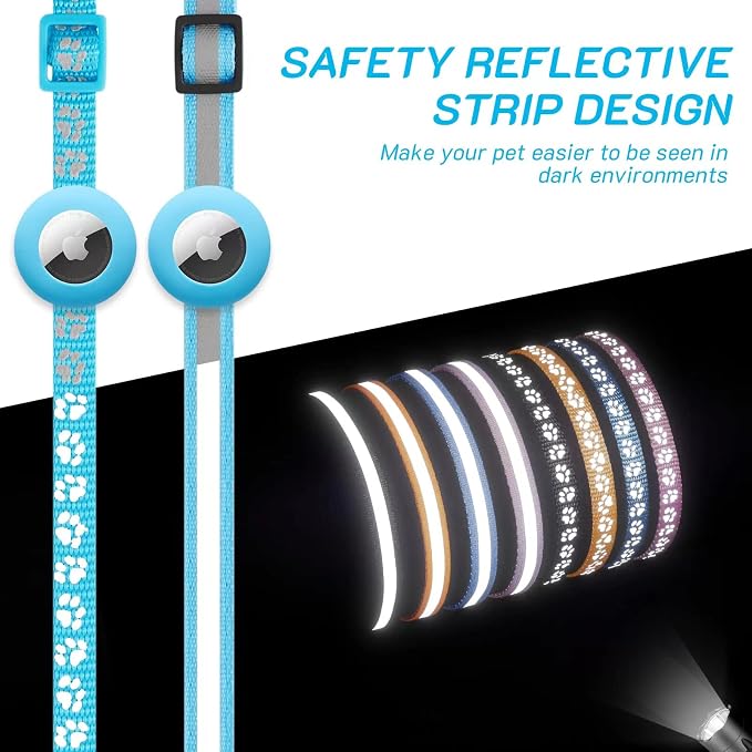 2 Pack Airtag Cat Collar Breakaway - Image 5