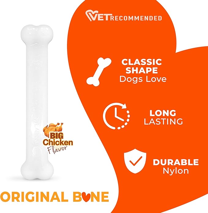 Nylabone Power Chew Classic Bone Chew Toy - Image 3