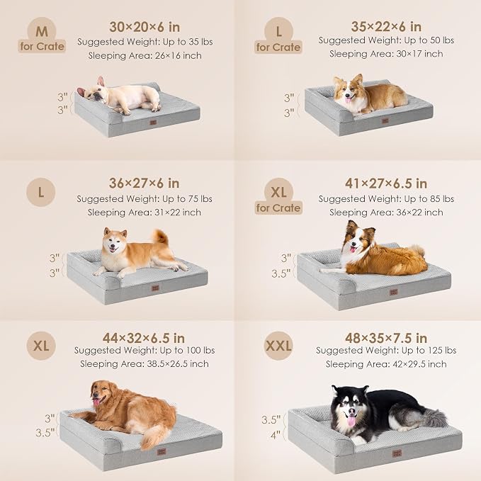 EHEYCIGA XXL Dog Bed Memory Foam, Orthopedic Giant Dog Bed Jumbo - Image 2