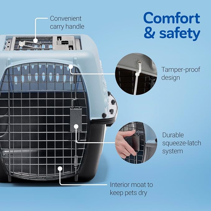 Petmate Dog Crates for Small Dogs & Cat Carriers, Two-Door Plastic Pet Kennel - Image 8