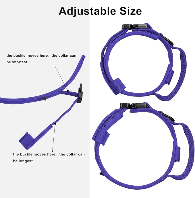 DAGANXI Tactical Dog Collar, Adjustable Military Training Nylon Dog Collar - Image 4