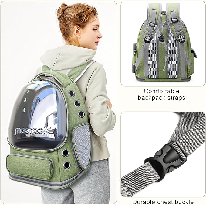 Cat Backpack Carrier, Breathable Cat Carrier Large Space Bubble Pet Backpack - Image 4