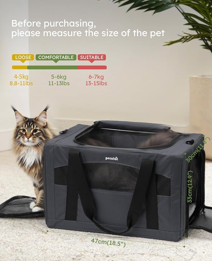 Pecute Cat Carrier Stable XL, Pet Carrier Breathable and Portable, Cat Carriers - Image 7