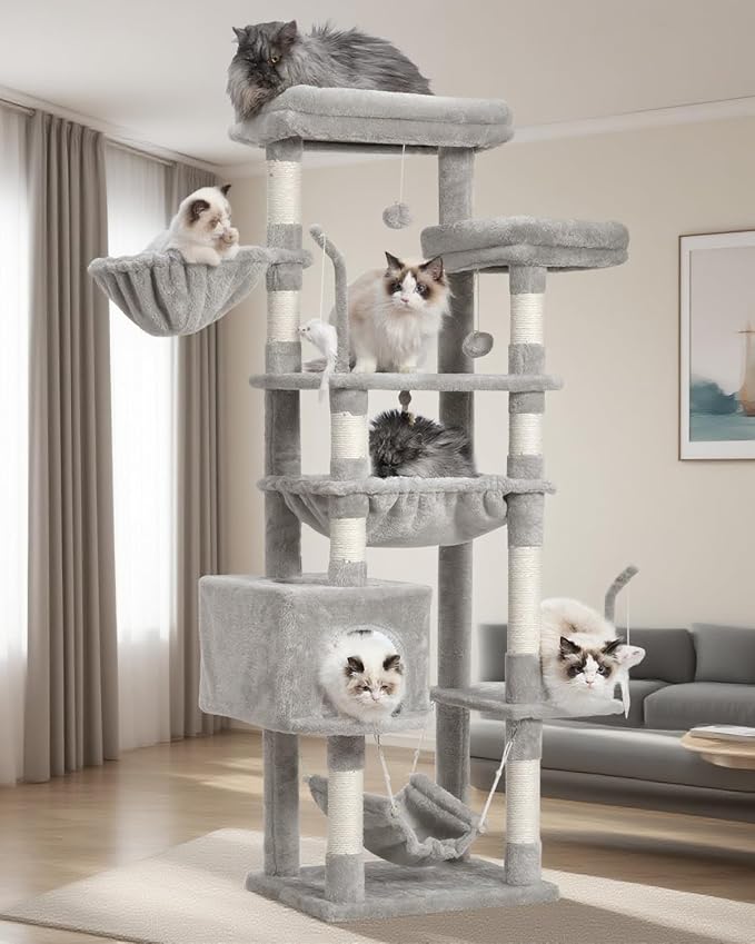 Cat Tree, Cat Tower for Large Cats by Gitelnour