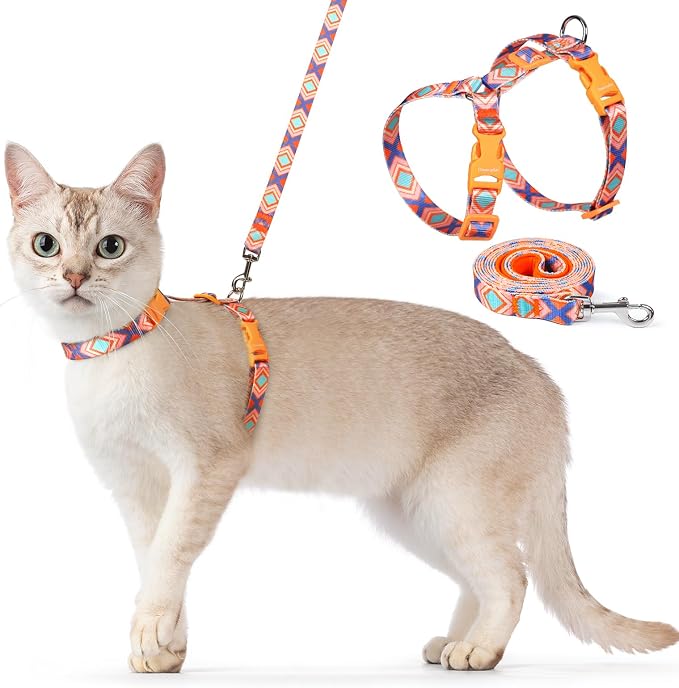 Dooradar Cat Harness and Leash, Escape Proof Adjustable Kitten Vest, by Dooradar
