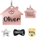 Ultra Joys Cat ID Tag Personalized Pet Tags, Durable Stainless Steel Small Pet by UltraJoys