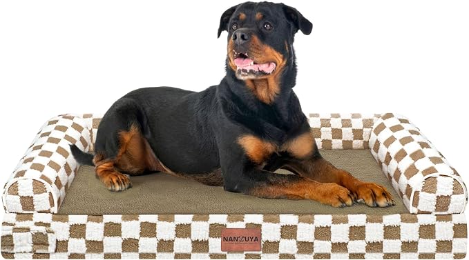 Large Dog Bed Orthopedic Washable: Beds Bolster XXL Bed Big XLarge Dogs Egg by Nanuya