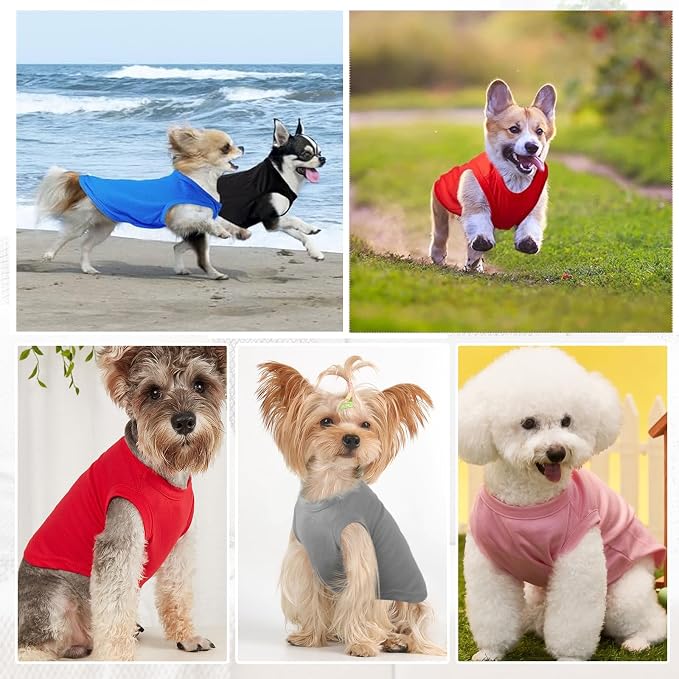 Custom Pet Tanktops Shirts Personalized Photo Logo Name Dog Cat Puppy Tee Shirt - Image 5