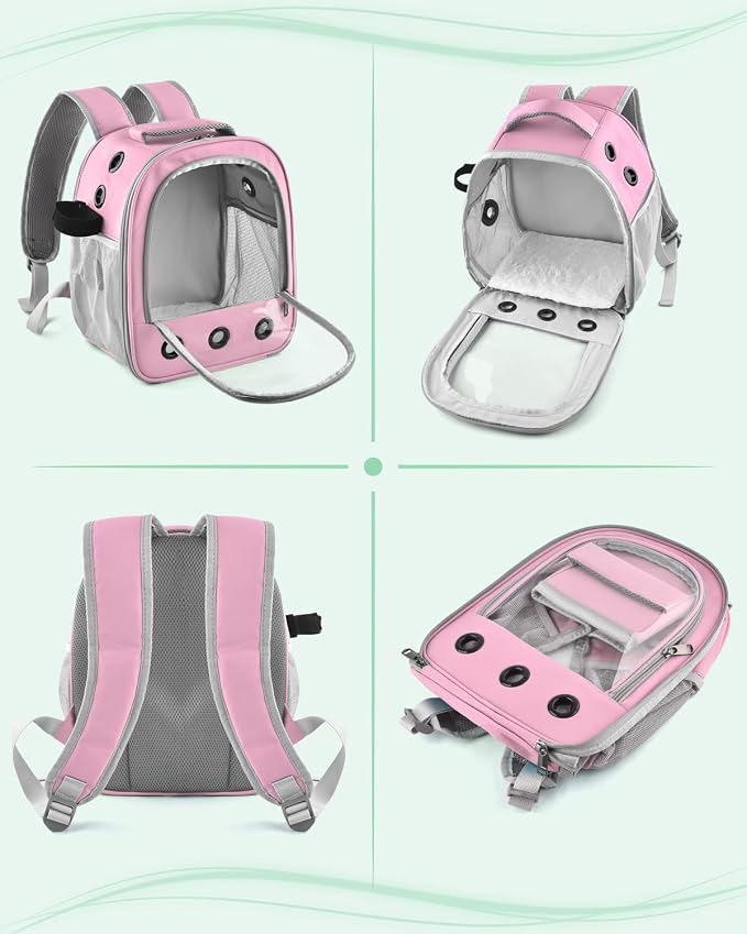Guinea Pig Carrier Backpack, Portable Rabbit Travel Carring Bag - Image 4