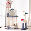 HYABi 43.5-Inch Novelty House Seagull Buoy Collapsible Cat Tree Tower Condo Bed by HYABI