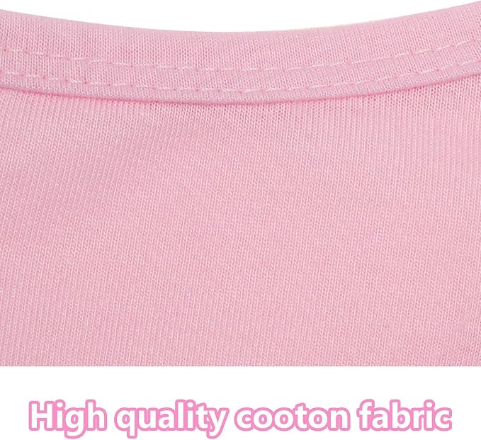 4 Pcs Cat Shirts Solid Color Dog Clothes Summer Sleeveless Pet T Shirts - Image 4