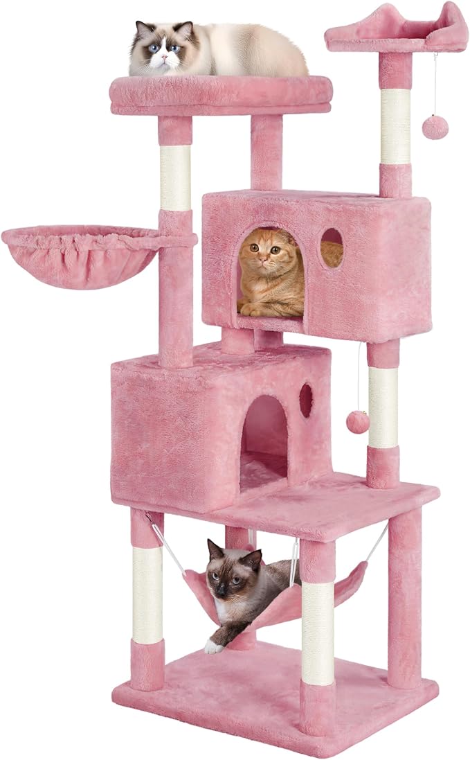 Yaheetech Multi-Level Cat Tree, Large Cat Tower by Yaheetech