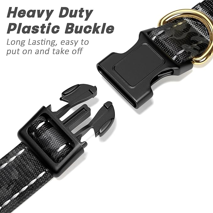 Reflective Dog Collar for Small Dogs Cats, Cute Camouflage Adjustable - Image 4