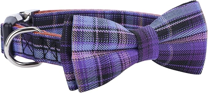 Faleela Soft &Comfy Bowtie Dog Collar, Detachable and Adjustable Bow Tie Collar - Image 6