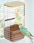 BNOSDM No Mess Bird Automatic Feeder Bird Cage Feeders Parrot Cage Accessories by BNOSDM