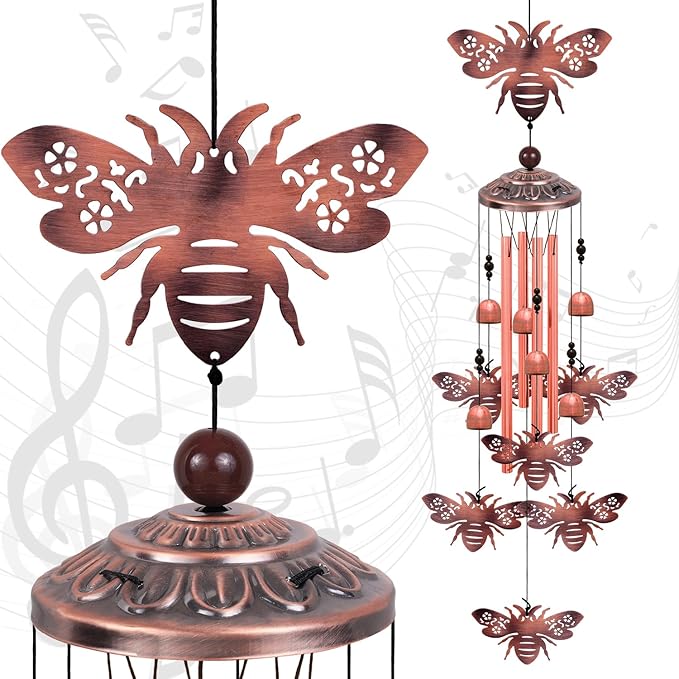 Outdoor Bees Wind Chimes, Gifts by Solawindchime