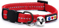Pawtitas Recycled Red Reflective Cat Collar – Eco-Friendly Breakaway Safety by Pawtitas