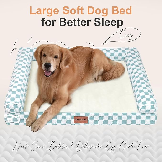 Large Dog Bed Orthopedic Washable: Beds Bolster XL Bed Medium Large Dogs Egg - Image 2
