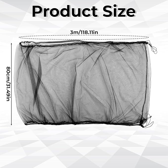Large Bird Cage Cover Bird Cage Seed Catcher 118 x 31 Inches Adjustable Elastic - Image 2