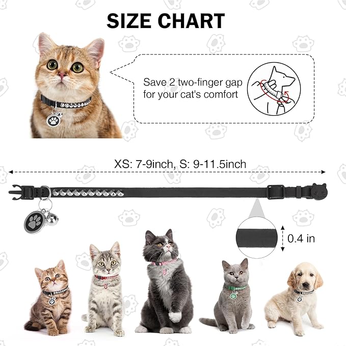 Leather Personalized Breakaway Cat Collar - Image 2
